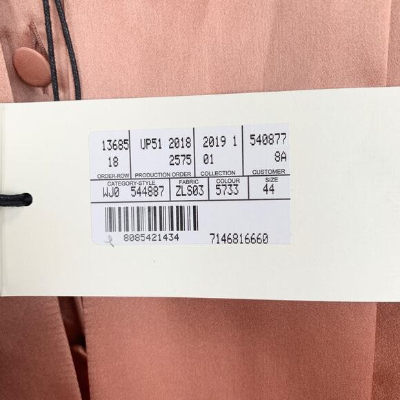 NWT Gucci Pink Satin Pussy Bow Blouse  Size 44 - Picture 13 of 15